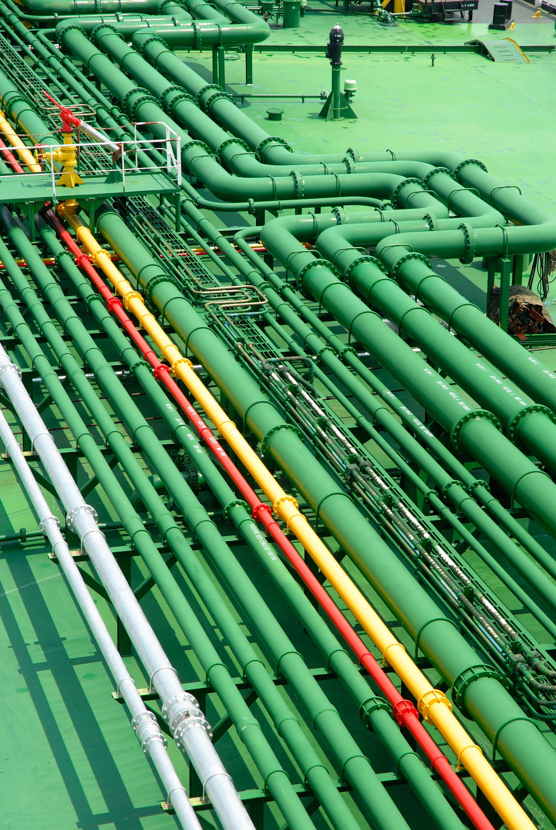 Stockphoto of petrochemical pipes
